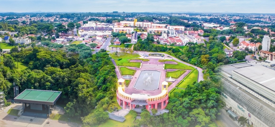 Vista aérea da região de Almirante Tamandaré